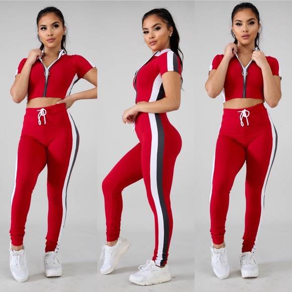 ✨Large Left✨Zip up top & matching leggings - Picture 4 of 6